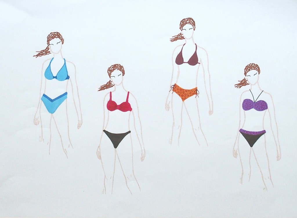 Les bons exemples pour choisir son maillot de bain pour femme en H, en A, en V et en X