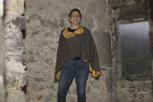 Cape en laine doublée en coton Cape en laine doublée en coton