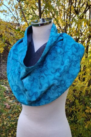 Tour du cou turquoise en polyester Tour du cou turquoise en polyester